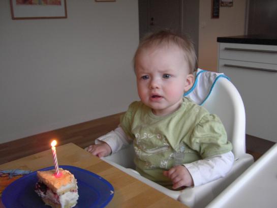Claras första födelsedag